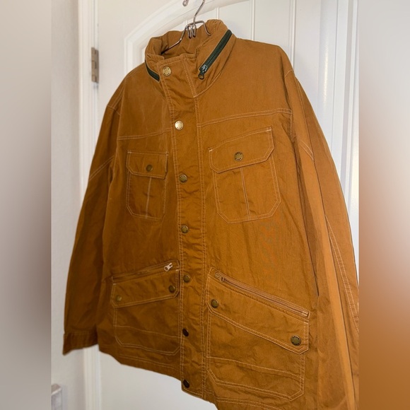 Orvis Brown Field Military Jacket with Sturdy Canvas - Picture 5 of 10